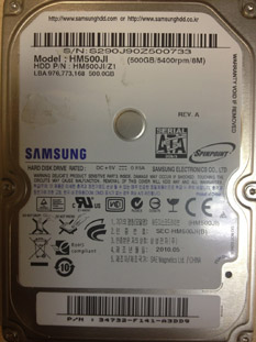 маркировка на винчестере Samsung
